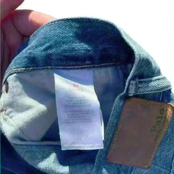 Polo Ralph Lauren Astor Slim Boyfriend Jeans Womens Size 31 X 29 Distressed Blue - Picture 7 of 11